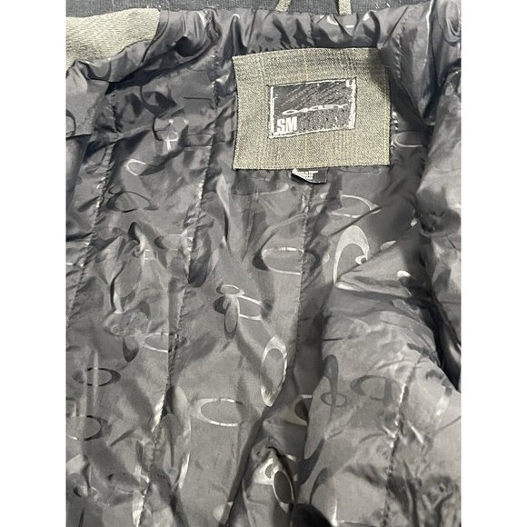 Oakley Jacket Mens Size Small Gray Pinstripe Full Zip Long Sleeve - Picture 6 of 11
